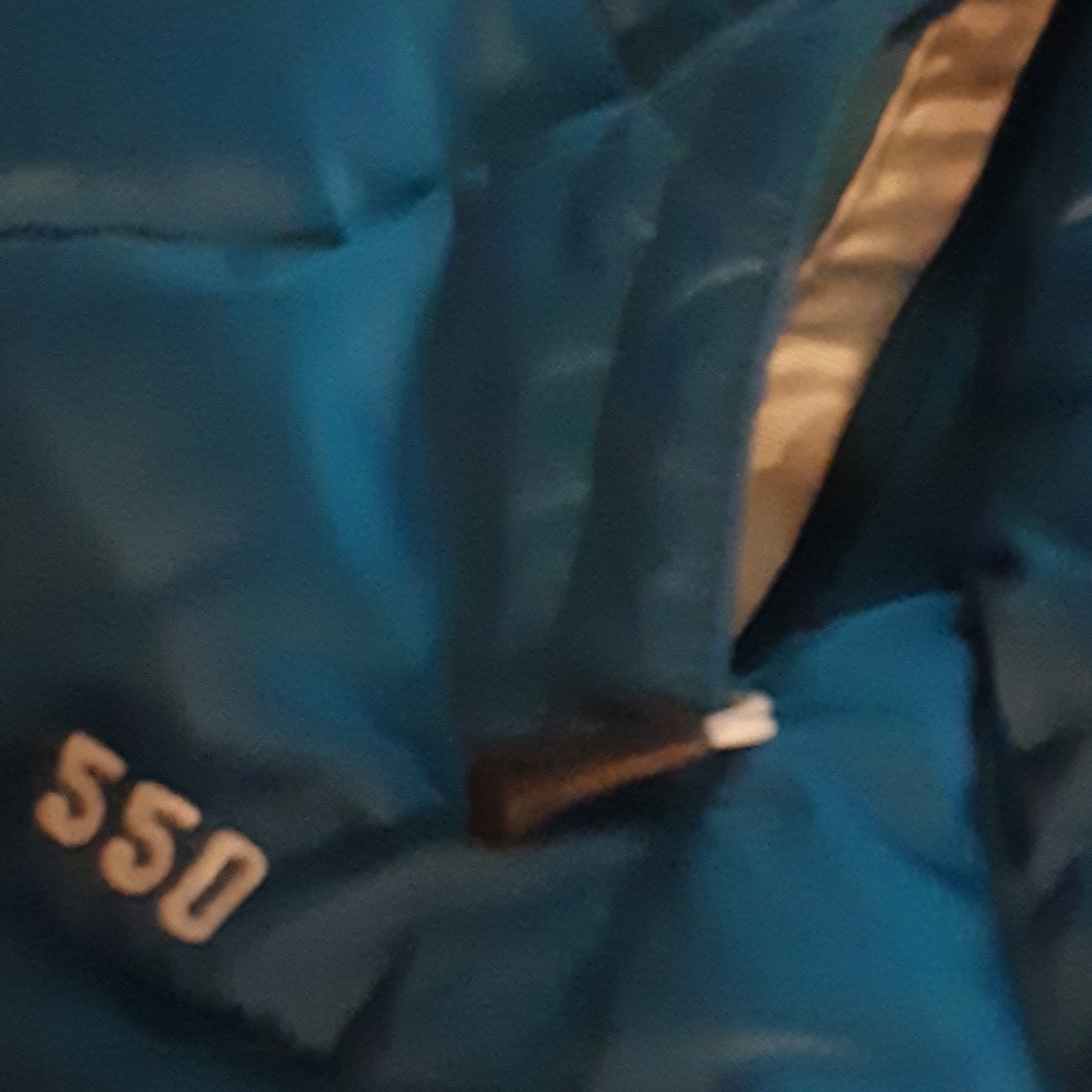 Rare NORTH FACE vest 550 Aconcagua teal/turquoise ski puffer - L - Picture 6 of 9